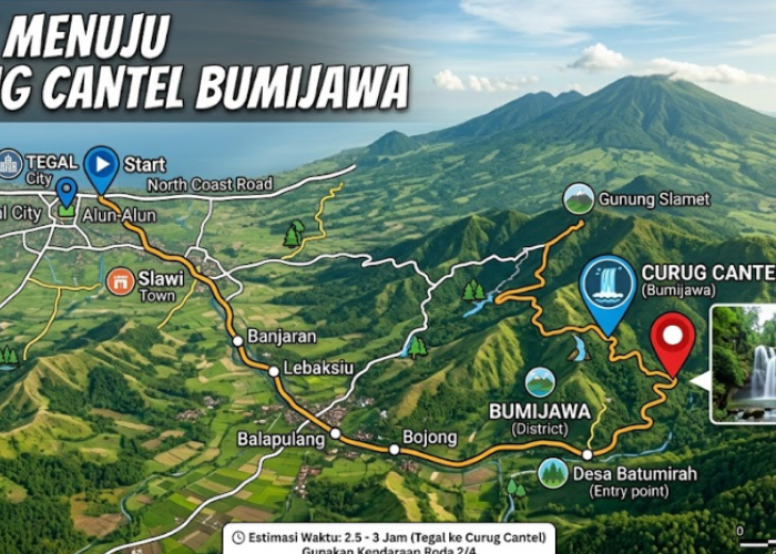 Rute Menuju Curug Cantel Bumijawa, Perjalanan Aman dan Nyaman