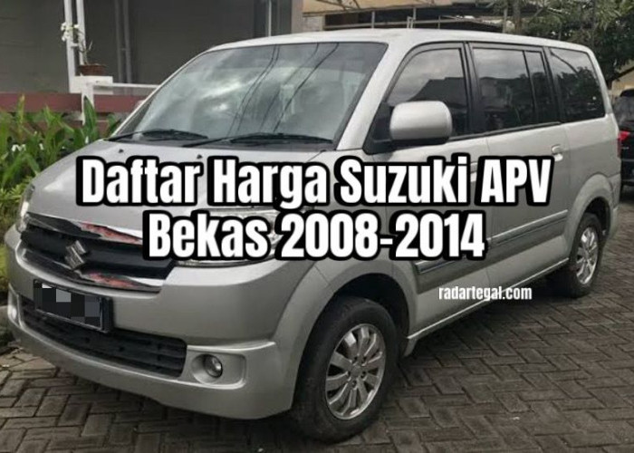 Simak Daftar Harga Suzuki APV Bekas Cuma Rp50 Jutaan, Cocok Buat Usaha Rental Mobil