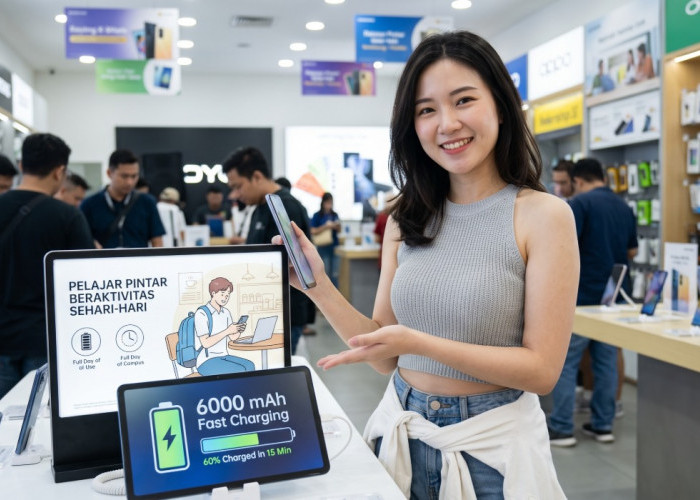 HP Baterai 6000 mAh Fast Charging Paling Awet untuk Pelajar Aktif