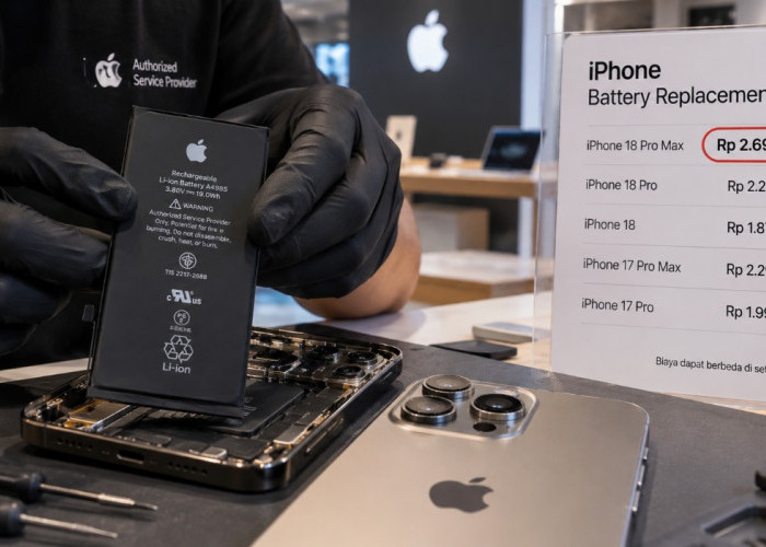 Berapa Biaya Ganti Baterai iPhone 18 Pro Max ? Cek di Sini