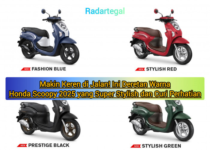 Warna Honda Scoopy 2025 yang Super Stylish dan Mencuri Perhatian Konsumen Satu Hati