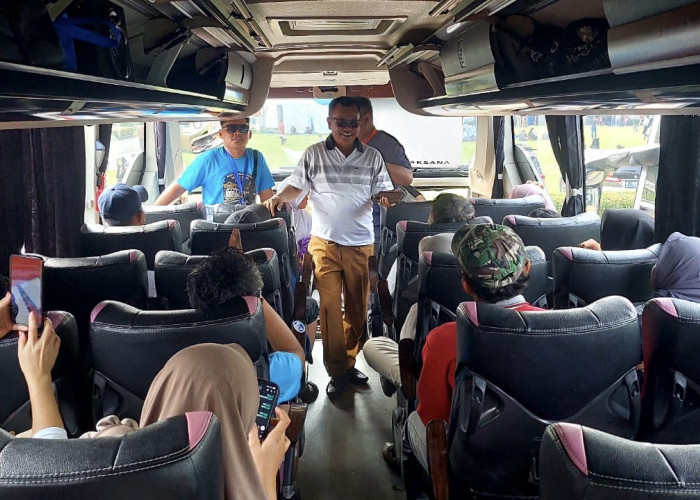 Lima Armada Bus Angkut Warga Brebes di Mudik Gratis 