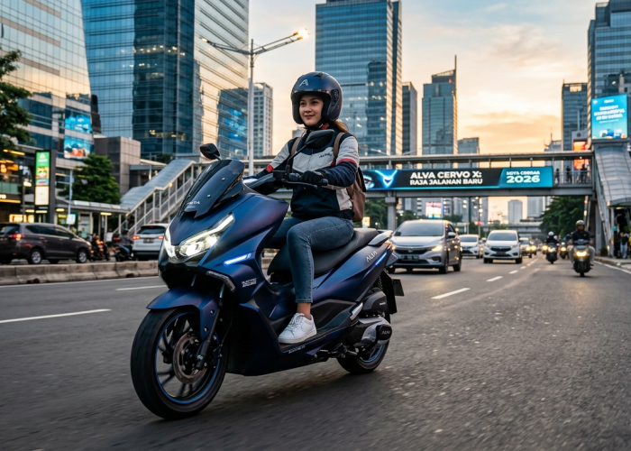 Skutik Listrik Alva CERVO X Tahun 2026: Fitur Mewah Harga Istimewa!