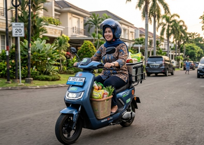7 Motor Listrik Murah untuk Ibu-ibu Komplek, Cocok Buat ke Pasar dan Belanja Harian