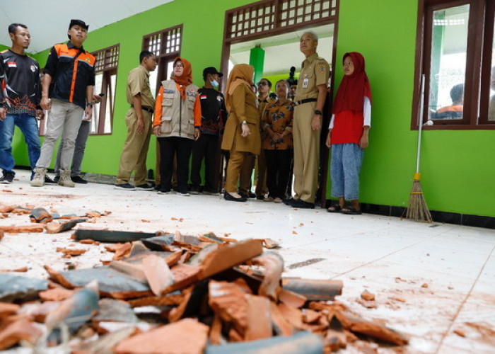 Ganjar Gercep Lakukan Penanganan Korban Gempa di Wonogiri, Prioritaskan Perbaikan Sekolah