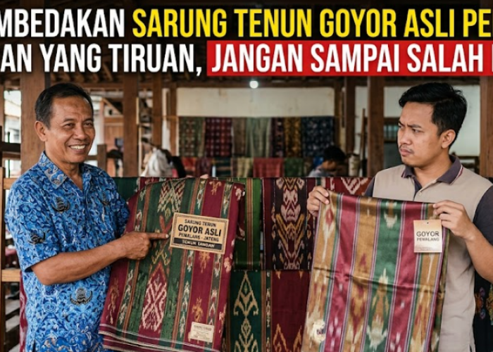 Tips Membedakan Sarung Tenun Goyor Asli Pemalang dengan yang Tiruan, Jangan Sampai Salah Beli!