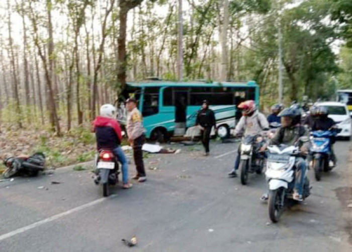 Kecelakaan Maut di Bantarbolang Pemalang Libatkan Bus dan Motor, 2 Orang Tewas  