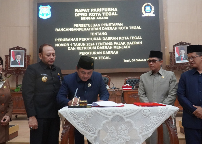 DPRD Kota Tegal Setujui Raperda Pajak dan Retribusi Daerah Jadi Perda