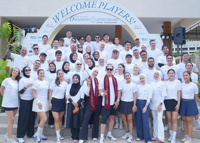 Rayakan 6 Tahun Pernikahan, Citra Kirana & Rezky Aditya Gelar Event Padel Spesial Bersama B ERL Cosmetics