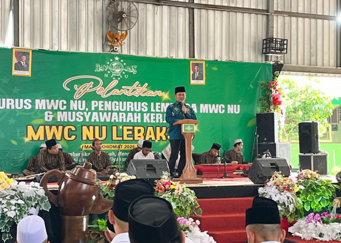 Bupati Tegal Minta MWC NU Lebaksiu Perkuat Dakwah, Ekonomi Umat, dan Pembinaan Generasi Muda