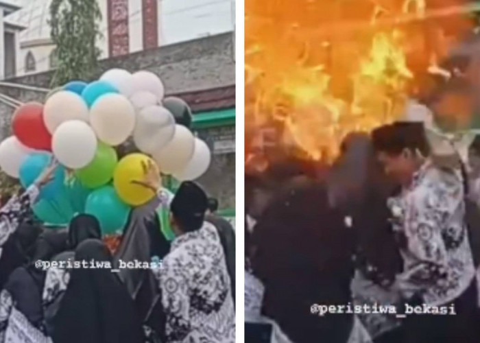 Balon Gas Meledak di Bekasi saat Hari Guru Nasional, Korban Langsung Dilarikan ke Puskesmas 