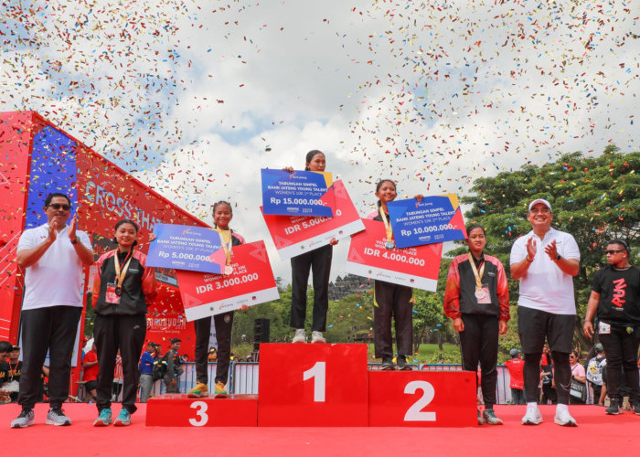 6 Atlet Young Talent Borobudur Marathon 2023 Diganjar Bonus Pemprov Jateng Belasan Juta Rupiah