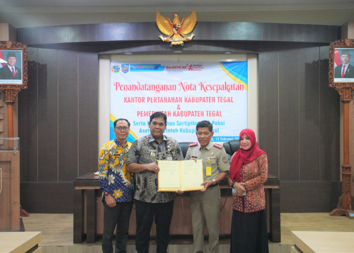 Pemkab Tegal MoU dengan Kantor Pertanahan Soal Kepastian Hukum Aset Daerah