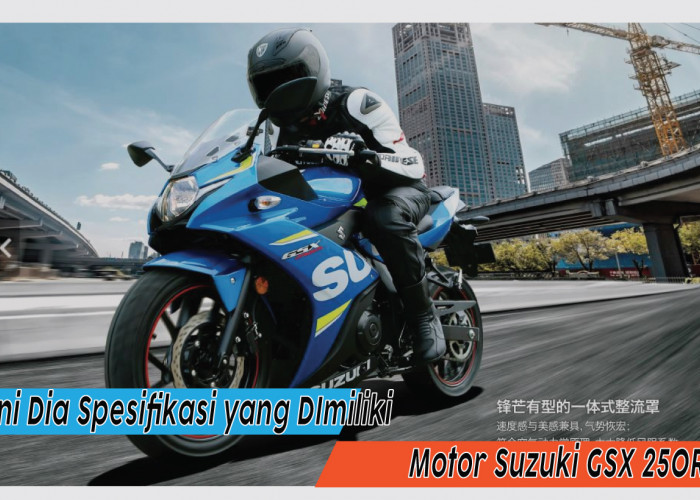 Spesifikasi Lengkap Motor Suzuki GSX 250R, Bakal Jadi Selera Para Bikers?