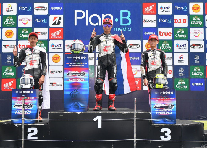 Pakai Honda NSF250R, Pebalap Astra Honda Muhammad Badly Juarai Thailand Talent Cup 2024