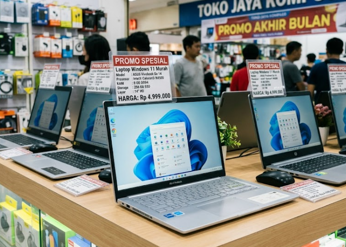 5 Laptop Windows 11 Murah RAM 8 GB Terbaik 2026, Cocok untuk Kuliah, Kerja hingga Online Shop