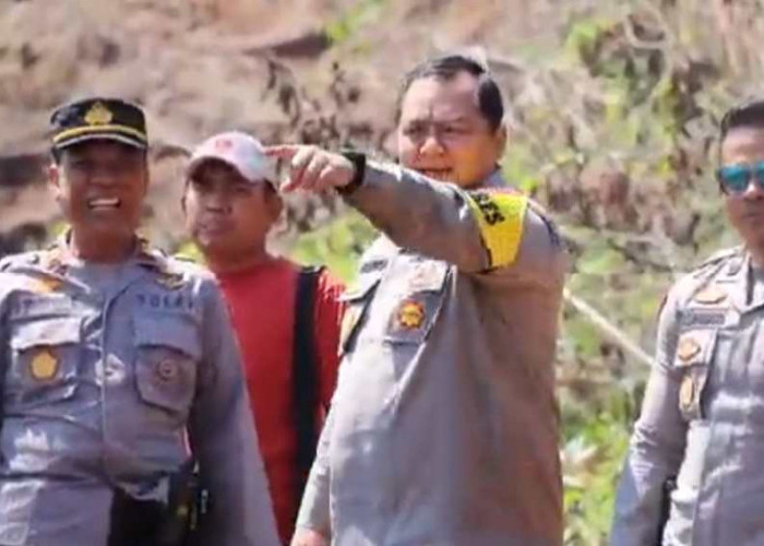 Kapolres Cek Lokasi Hutan di Salem yang Sempat Terbakar