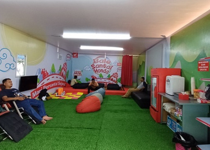 Bale Santai Honda Hadir di Jalur Pantura Tegal, Full Fasilitas dan Gratis