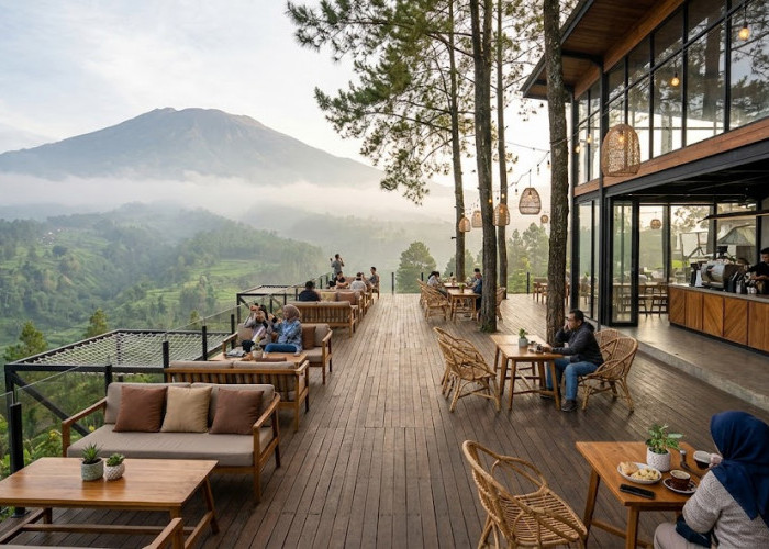 7 Cafe Unik di Guci Tegal, Tempat Nongkrong dengan View Pegunungan