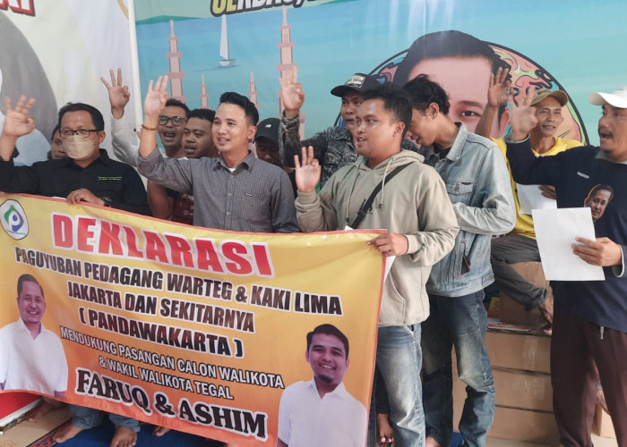 Pedagang Warteg Deklarasikan Dukungan untuk Calon Wali Kota dan Wakil Wali Kota Tegal Faruq-Ashim