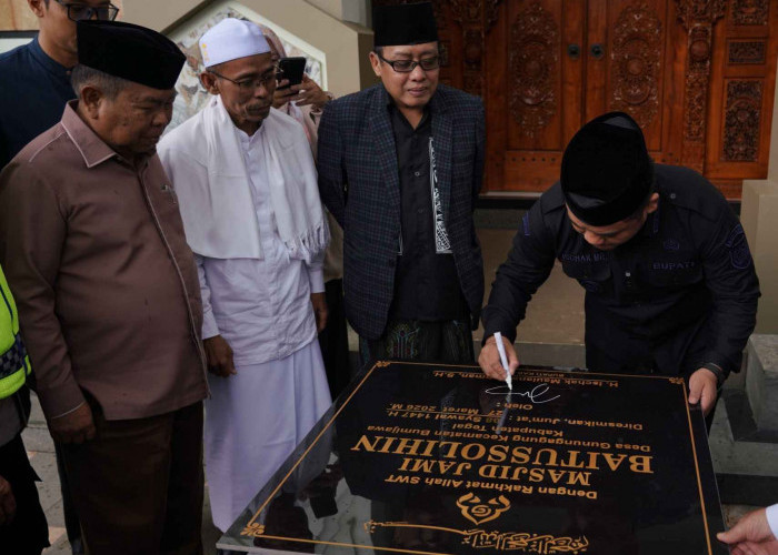 Bupati Tegal Resmikan Masjid Baitus Solihin Gunungagung Senilai Rp4 M Lebih