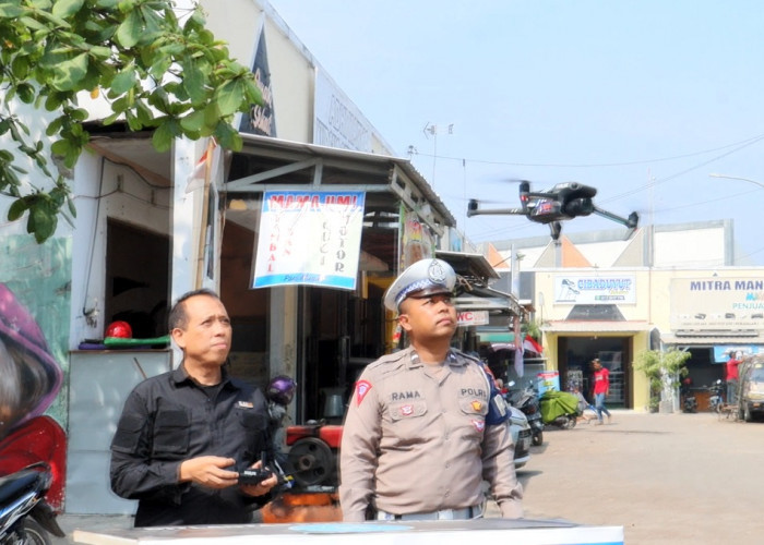 Dalam 3 Menit 10 Pengendara Langgar Lalu Lintas di Simpang Empat Sirandu Pemalang, Terekam ETLE Drone