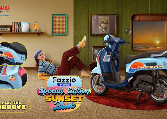 Edisi Terbatas! Segini Harga Yamaha Fazzio Sunset Blue Jateng