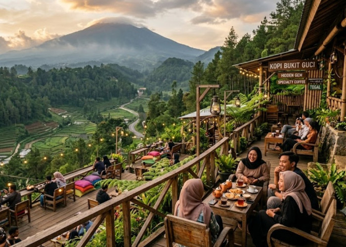 9 Rekomendasi Hidden Gem Tempat Nongkrong di Guci Tegal, Ada Cafe Bernuansa Hutan