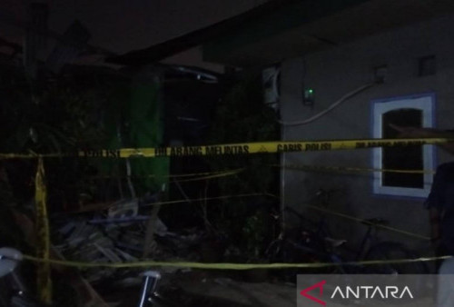 Ada Ledakan di Tangerang, Satu Rumah Hancur 4 Penghuninya Terbakar