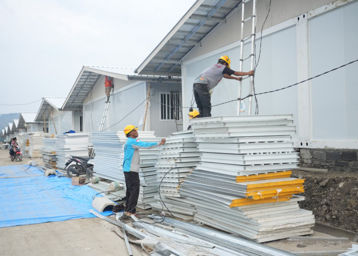 Target Selesai April 2026, Huntara Padasari Tegal Dikebut: 103 Unit Mulai Dihuni  