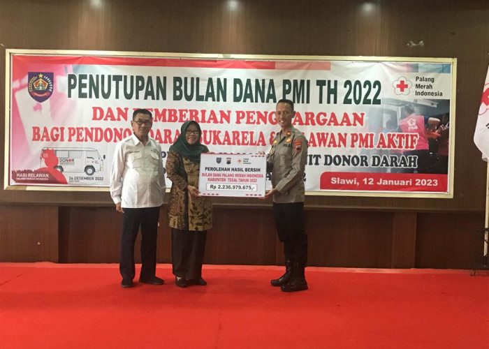 Ditarget Rp2 Miliar, Bulan Dana PMI 2022 Kabupaten Tegal Tembus Rp2,2 M