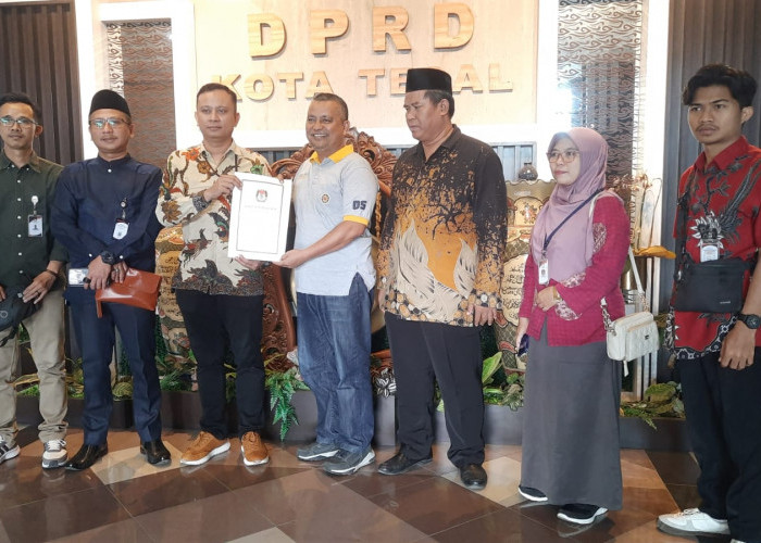 Usulan Dikirim KPU ke DPRD, Pelantikan Wali Kota dan Wakil Wali Kota Tegal Tunggu Pusat