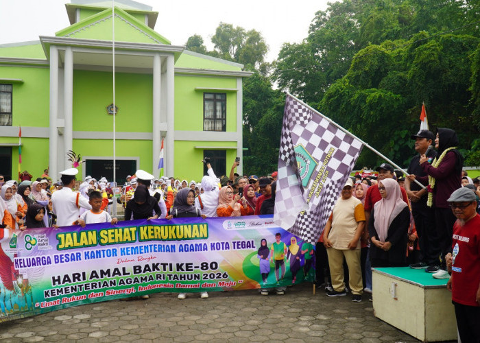 Wakil Wali Kota Ikuti Jalan Sehat Kerukunan di Tegal, Berikan Tanggapan Begini