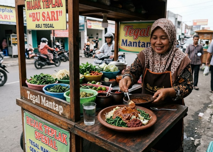 Rujak Teplak khas Tegal, Kuliner Legendaris dengan Sambal Singkong yang Semakin Sulit Ditemukan