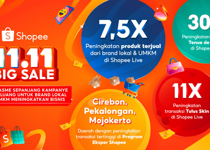 Shopee 11.11 Big Sale, Dukung Brand Lokal Hingga Penjualan Melesat 7,5 Kali Lipat