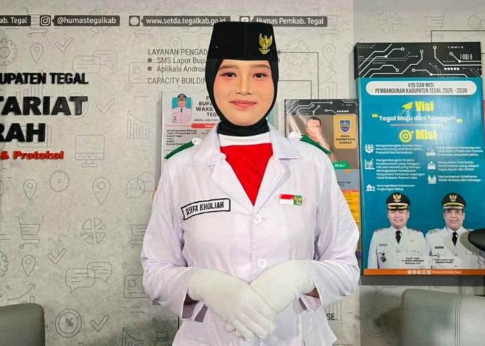 Kisah Inspiratif Yasyfa Kholiah, Pembawa Baki Paskibra Kabupaten Tegal di HUT ke-81 RI