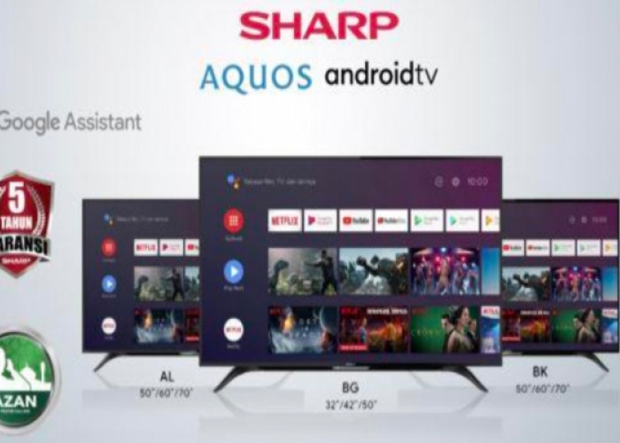 Spesifikasi SHARP 50 Inch Android TV UHD 4T-C50BK1I Terbaik Fitur Adzan Reminder dan 4K dengan HDR