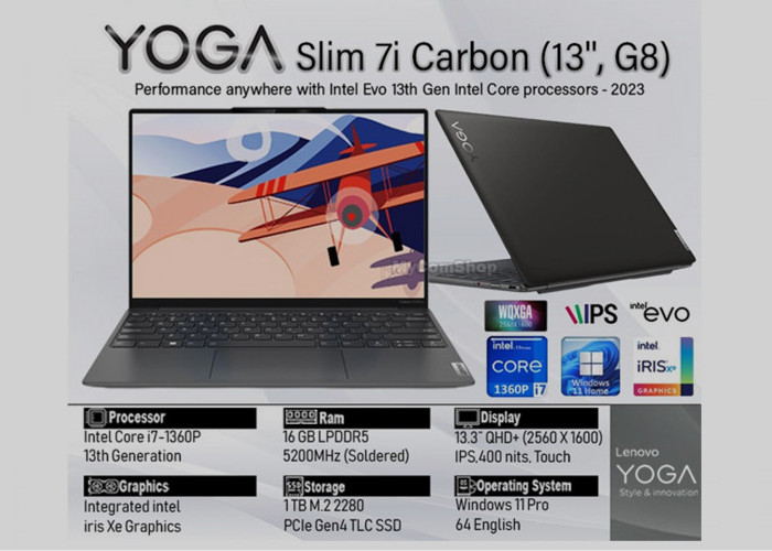 Review Lenovo Yoga 7i Gen 8, Laptop Gahar Berbobot Ringan, Praktis Dibawa Kemana-mana