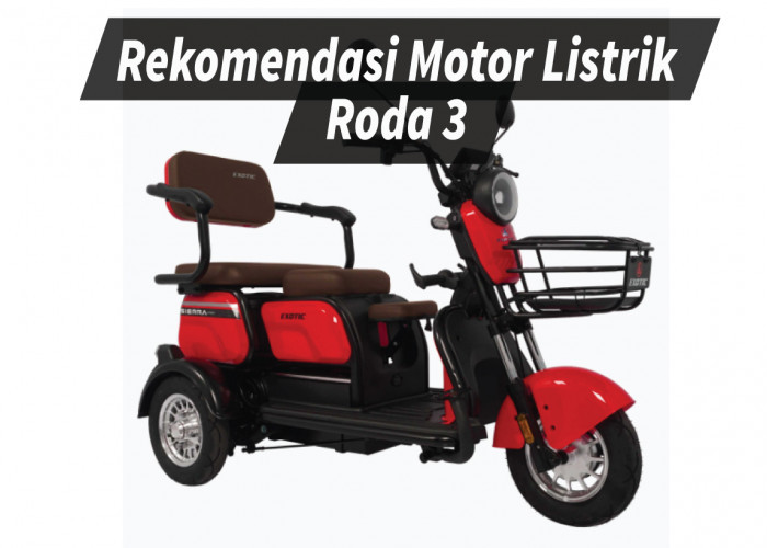 Rekomendasi Sepeda Motor Listrik Roda 3 Terbaik di Indonesia, Nomor 2 Bikin Kita Gak Kehujanan