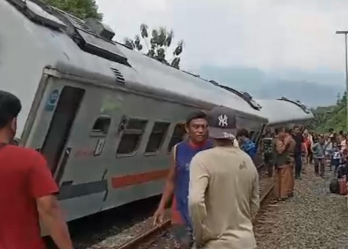 KA Bangunkarta Anjlog di Brebes, Perjalanan Kereta Lintas Selatan Diputar ke Jalur Utara