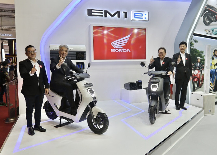 Keren, Honda Resmi Luncurkan Sepeda Motor Listrik Honda EM1 e: di GIIAS 2023 