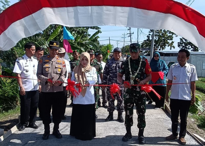 Sasaran Capai 100 Persen, TMMD Sengkuyung Tahap I di Kabupaten Tegal Resmi Ditutup