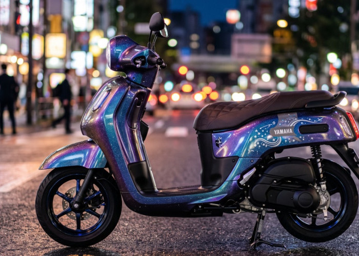 Tampilan Yamaha Fazzio Special Edition Starry Night Bikin Mata Terpikat dengan Efek Bunglon Iridescent