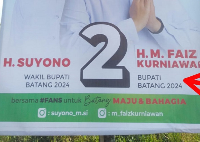 Belum Coblosan Baliho Bupati Batang 2024 Sudah Terpasang, KPU Ngaku Kurang Cermat