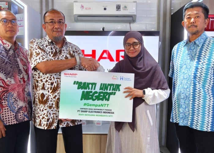 Duka Gempa NTT: Sharp Hadirkan Kepedulian Bagi 600 Warga 