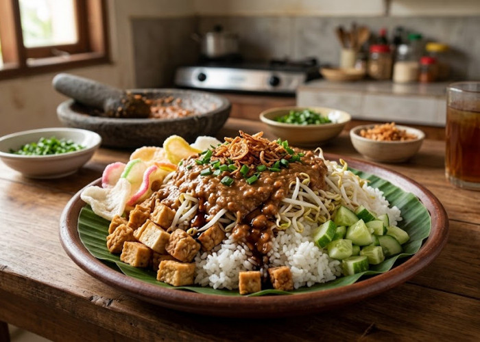 5 Tips Bikin Nasi Lengko Khas Tegal di Rumah, Lengkap dengan Resep Bumbu Kacang