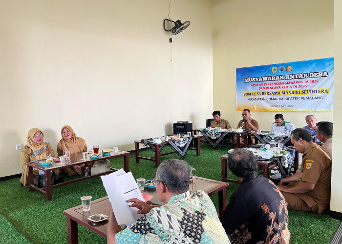 Camat Comal Apresiasi Kinerja BUMDesma Mandiri Sejahtera Tahun 2025