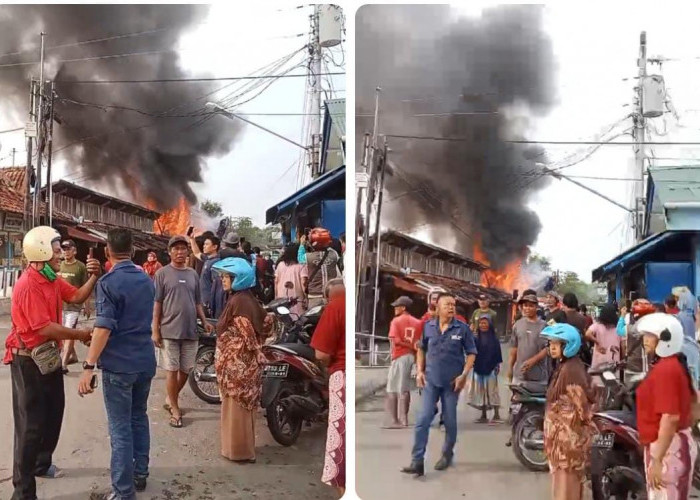 Pasar Alun-alun Kota Tegal Tiba-tiba Kebakaran, Satpol PP: Habis Apel, Ada Kepulan Asap Hitam