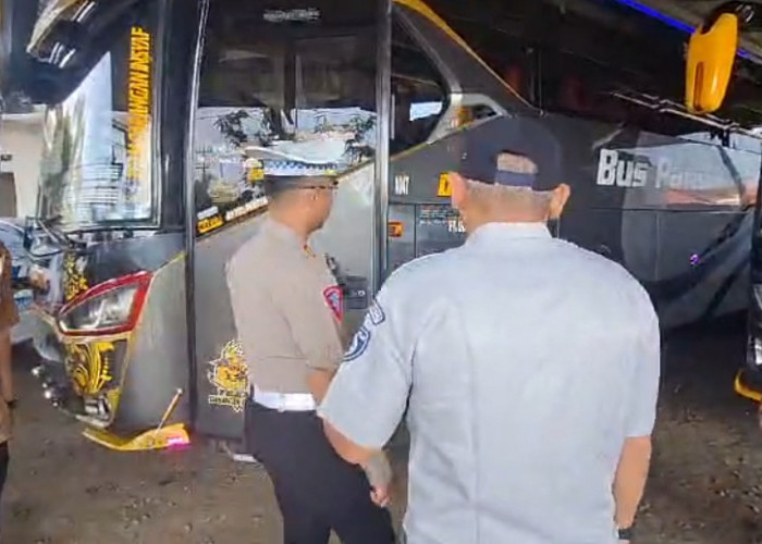 Tim Gabungan Sidak PO Bus di Brebes untuk Antisipasi Kecelakaan, Ini Hasilnya