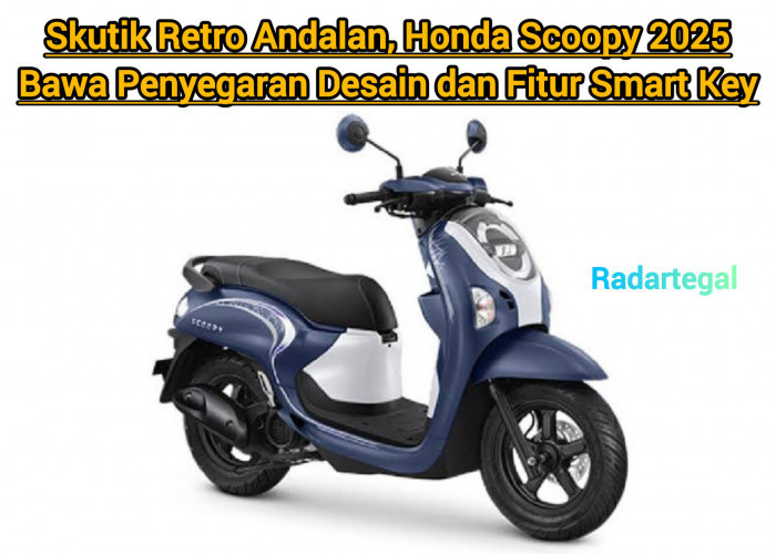 Skutik Retro Andalan, Honda Scoopy 2025 Bawa Penyegaran Desain dan Fitur Smart Key